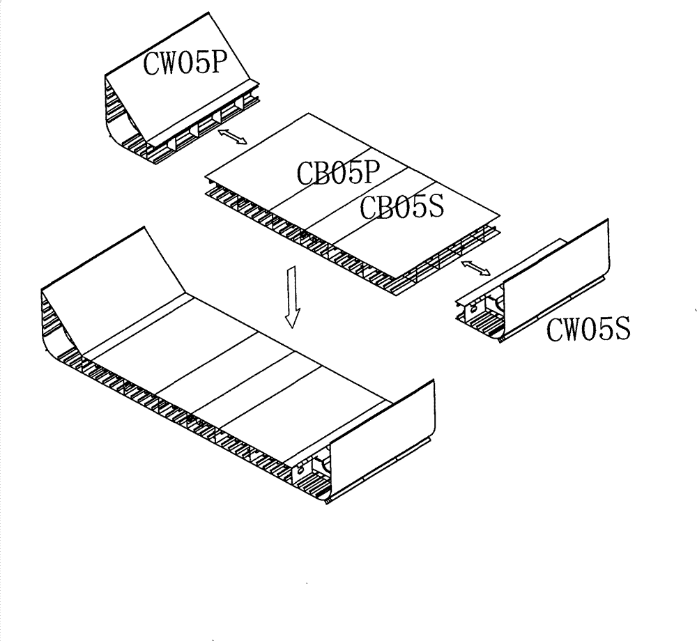 Method for half-breadth double-span total assembling and building in shipbuilding