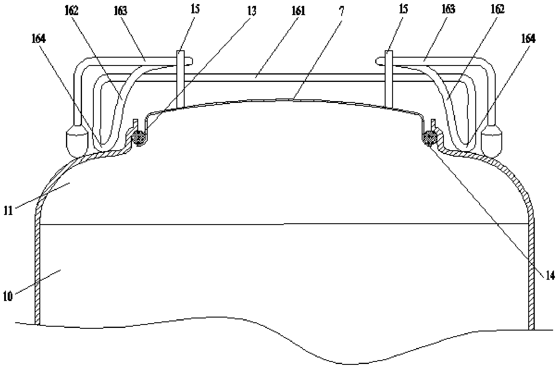 Device for separating and extracting virus in water and method for extracting sapovirus in water