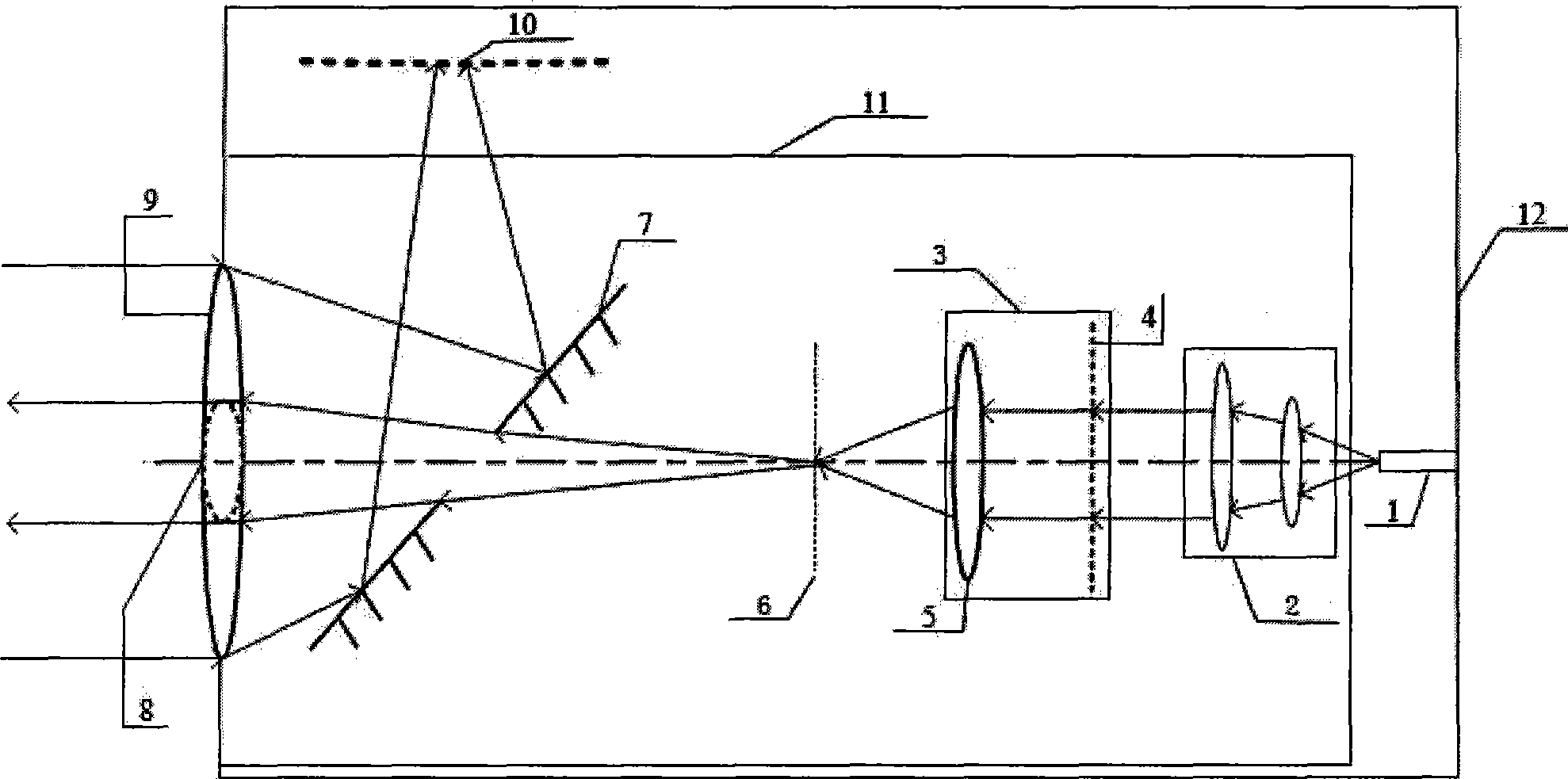 Non-scanning 3D imaging laser radar optical system based on APD array