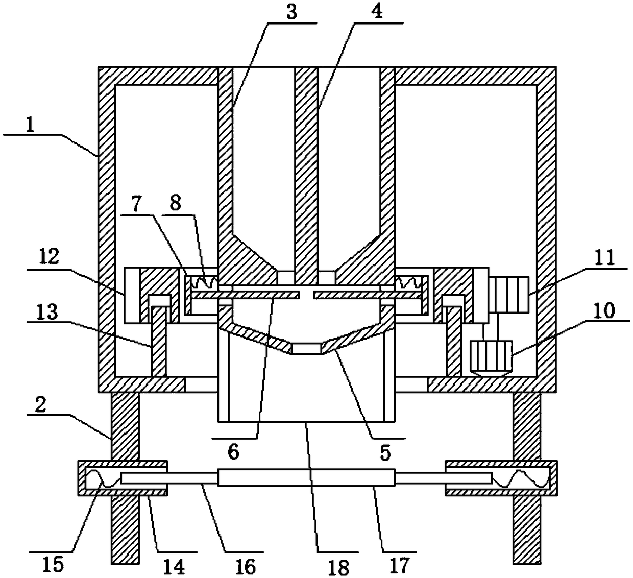 Printing ink raw material pre-mixing device