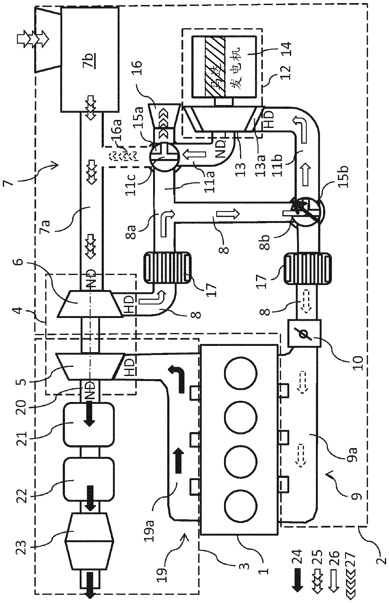 Charging device for an internal combustion engine and method for operating the same