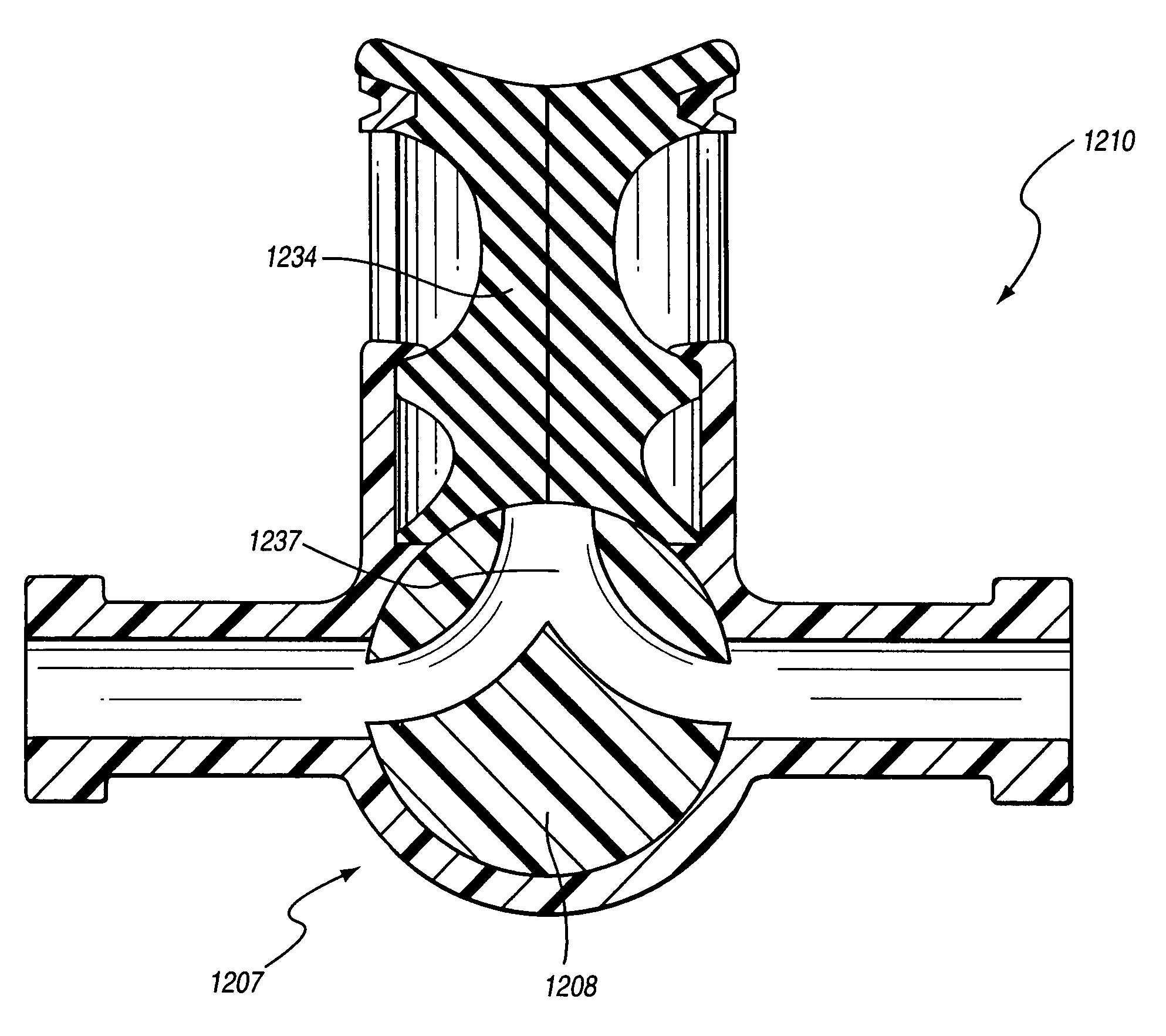 Self sealing luer receiving stopcock