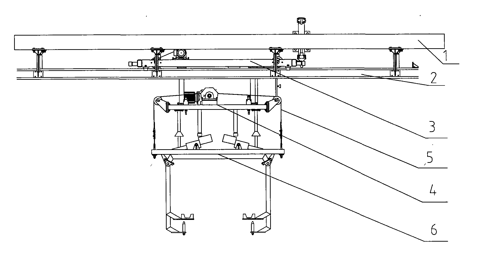 Dual-track self-traveling trolley mechanism