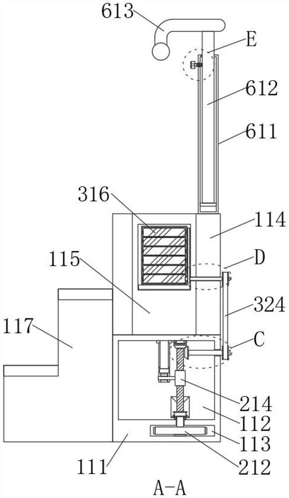 Brain treatment rehabilitation device with auxiliary massage function for medical recovery