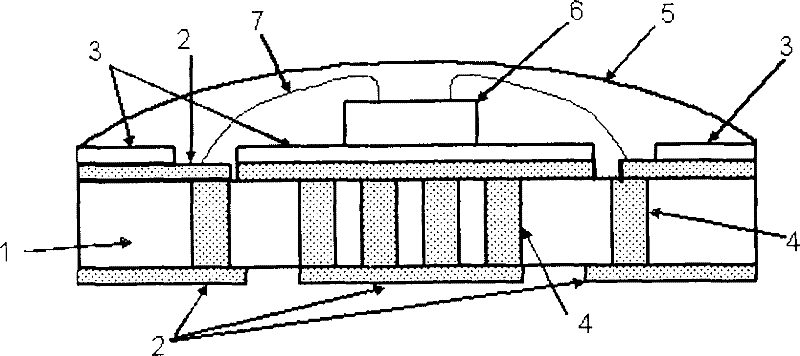 Substrate for mounting light-emitting element and light-emitting device employing the substrate