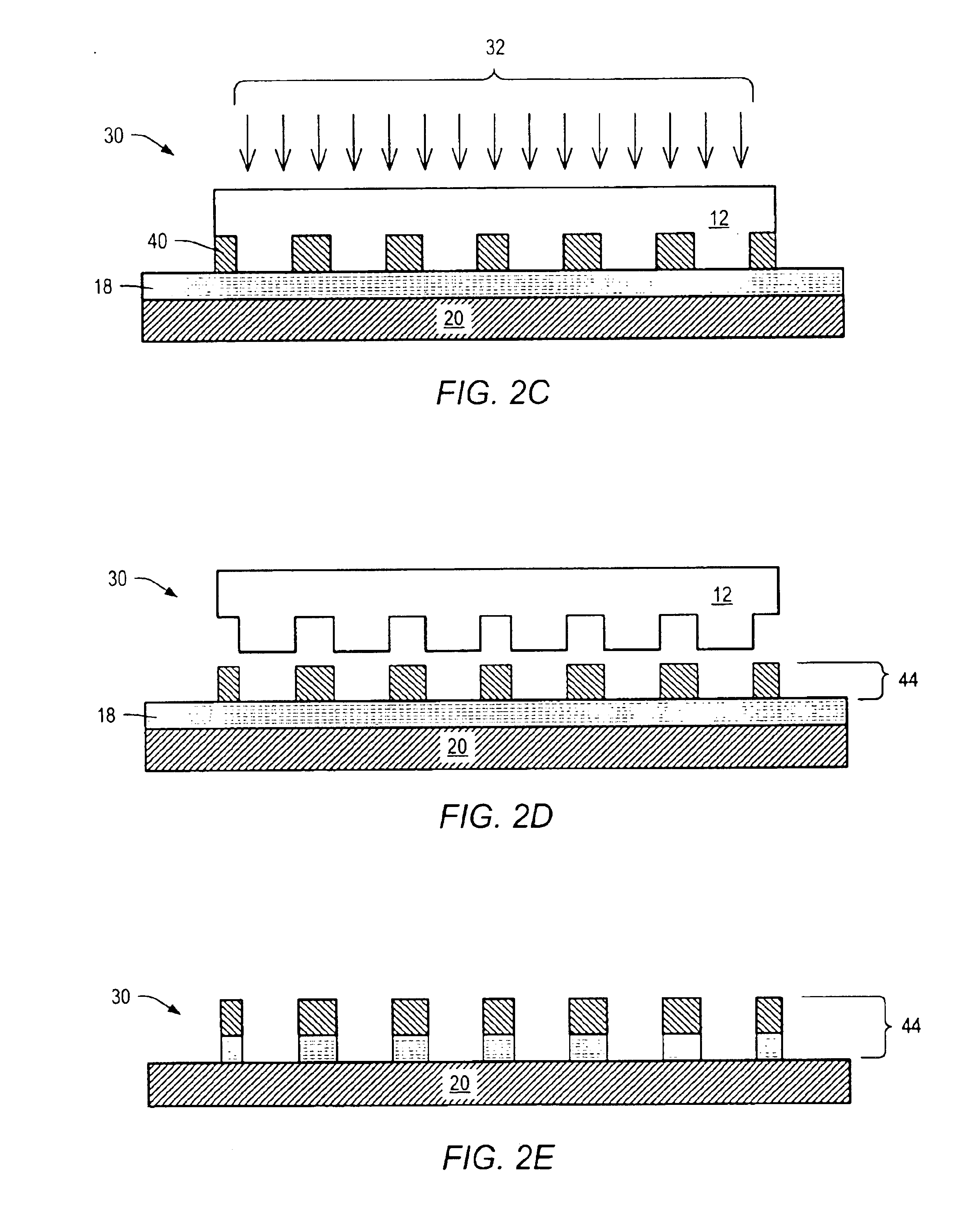 Dual wavelength method of determining a relative position of a substrate and a template