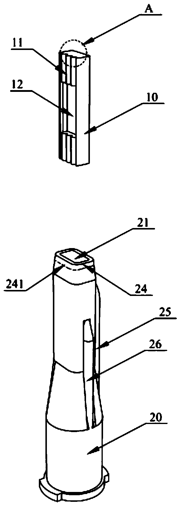 Split type multi-needle-tube injection device