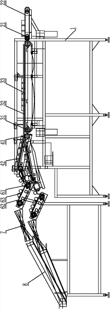 Vertical can conveying device of continuous secondary sterilization machine