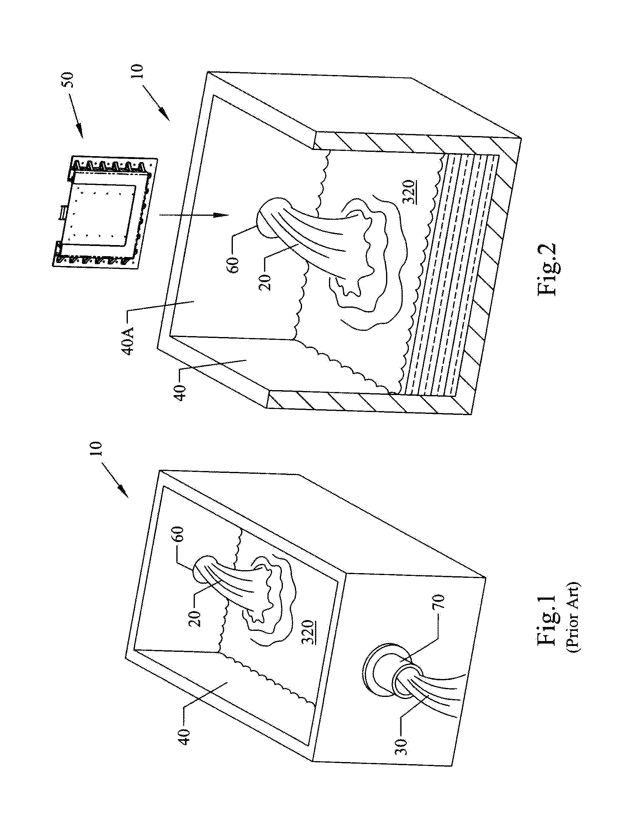 Rotatable wheel box service panel door and equalizer