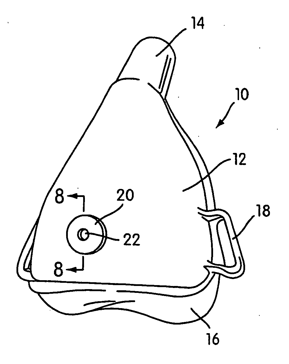 Respiratory mask assembly with vent