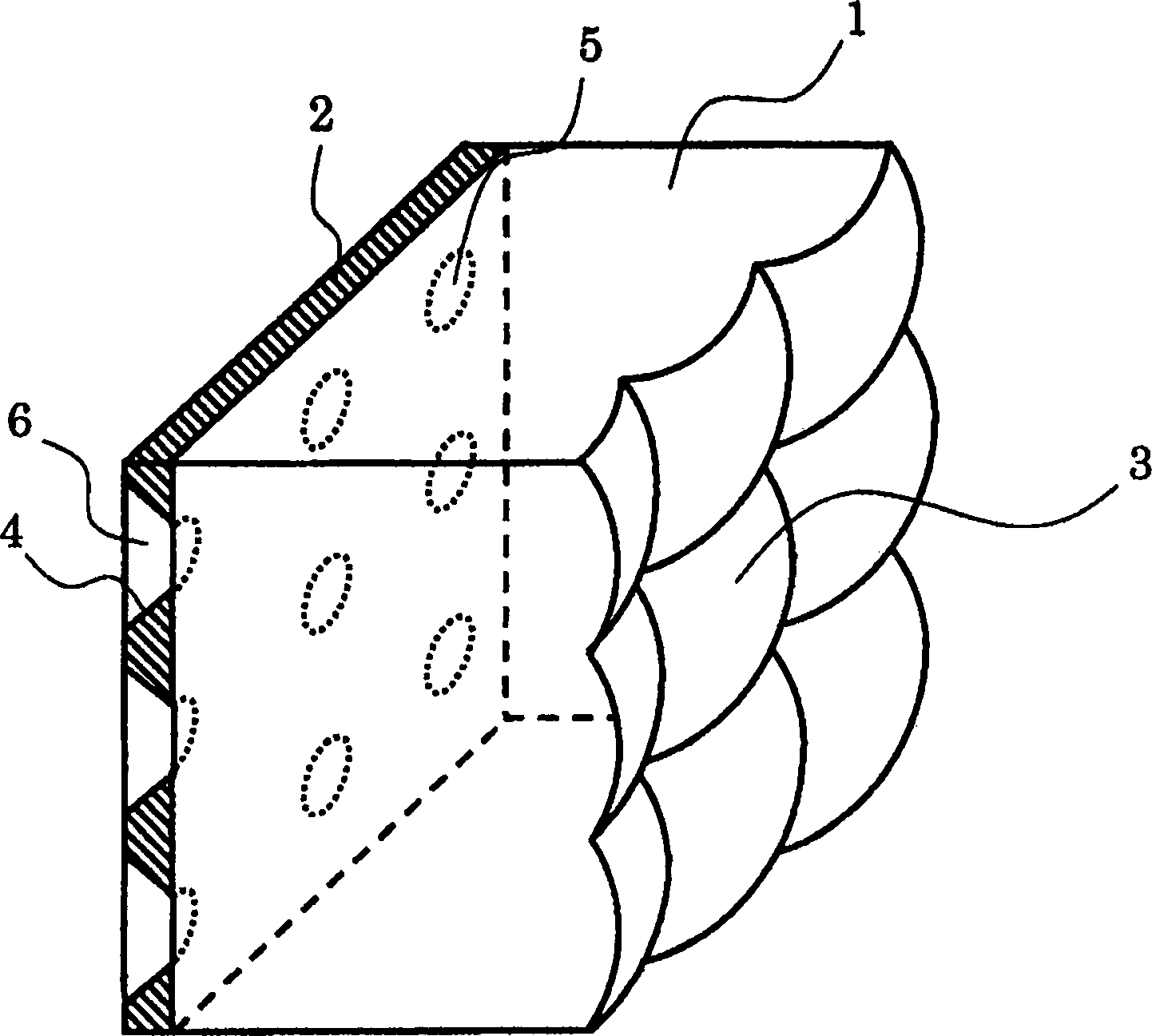 Rear projection type screen