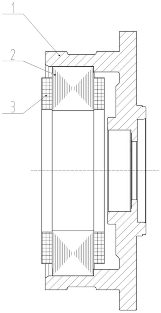 Magnetic suspension bearing stator, magnetic suspension bearing and compressor