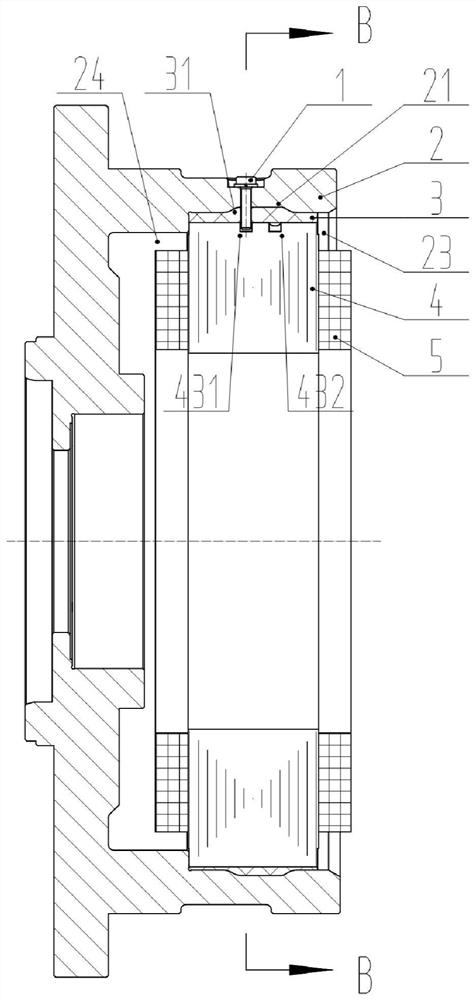 Magnetic suspension bearing stator, magnetic suspension bearing and compressor