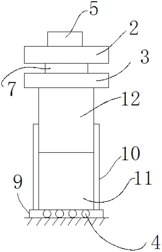 Liftable and movable gantry crane