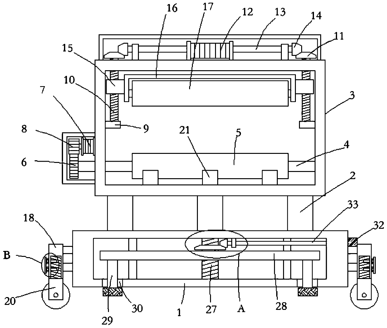 Die pressing device for resin tile production