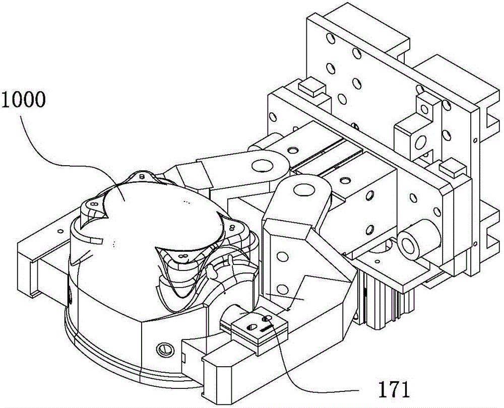 Shell welding production device