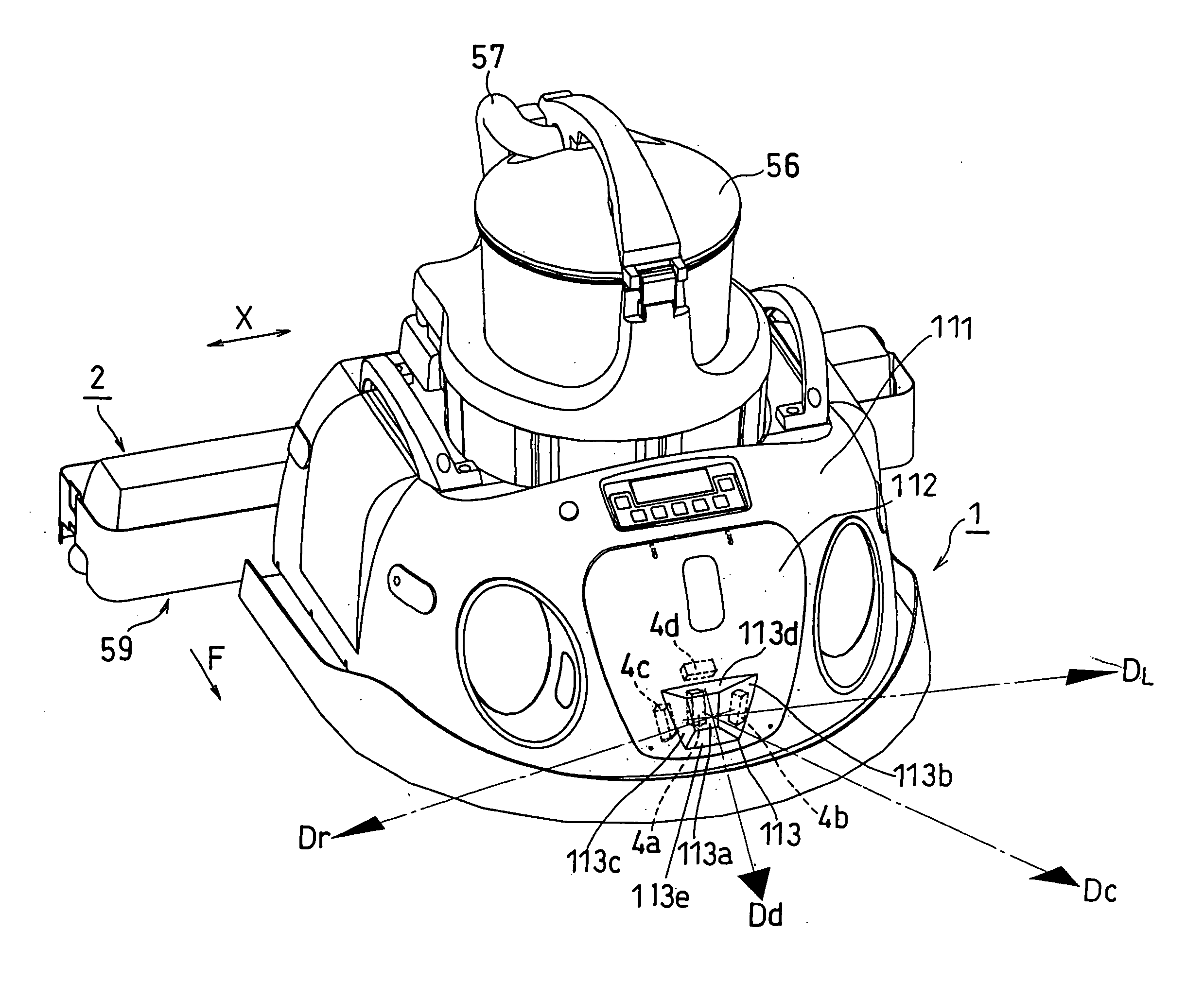 Self-propelled working robot