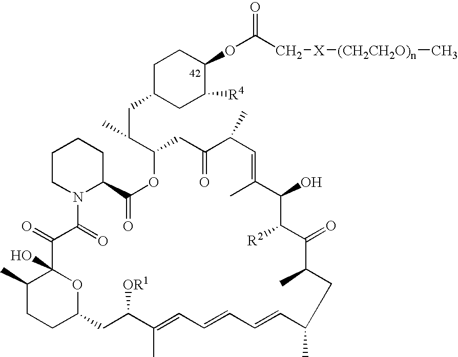 Processes for preparing water-soluble polyethylene glycol conjugates of macrolide immunosuppressants