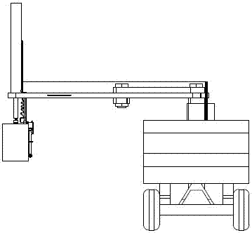 Vehicle transport automatic loading and unloading brick two oil cylinder side clamping equipment