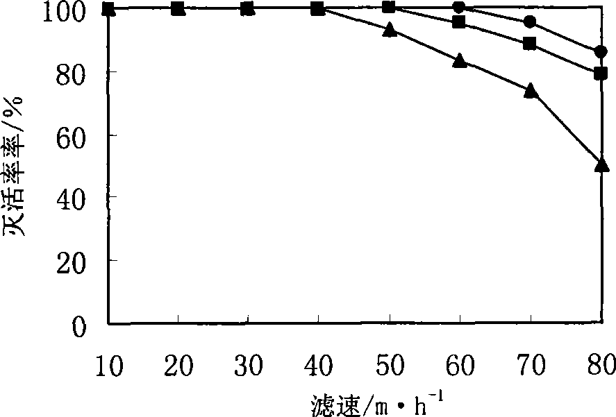 Application of magnetic separation filter in killing chironomus larvas in water