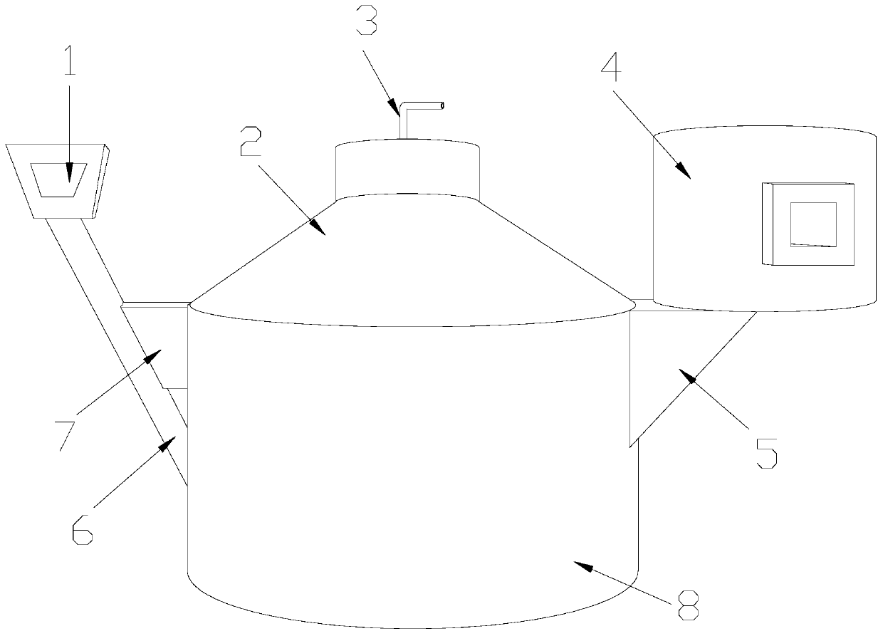 Breeding solid waste treatment device