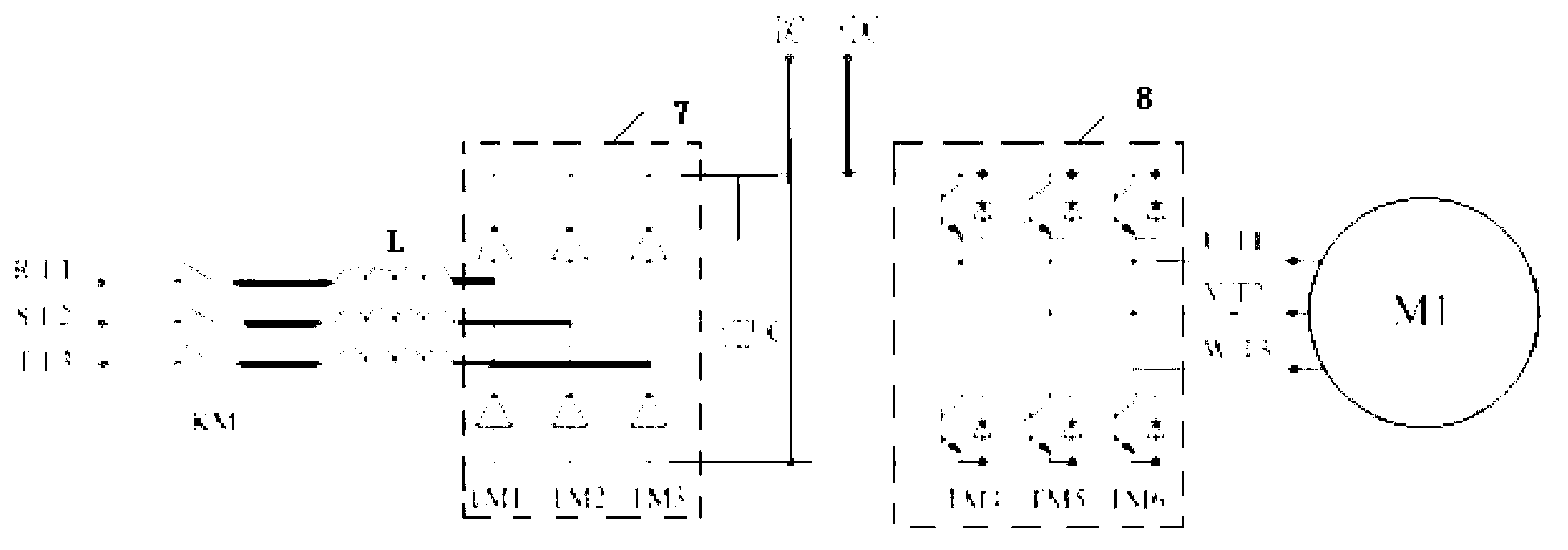 Pulverized coal feeder frequency converter control system with low voltage ride-through power supply device