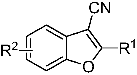 A kind of synthetic method of 2-phenyl-3-cyanobenzofuran compound