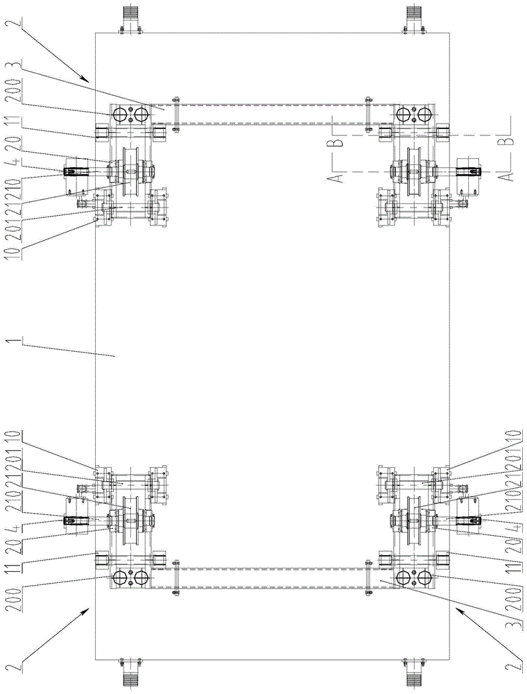 Wide-gauge electric locomotive running device