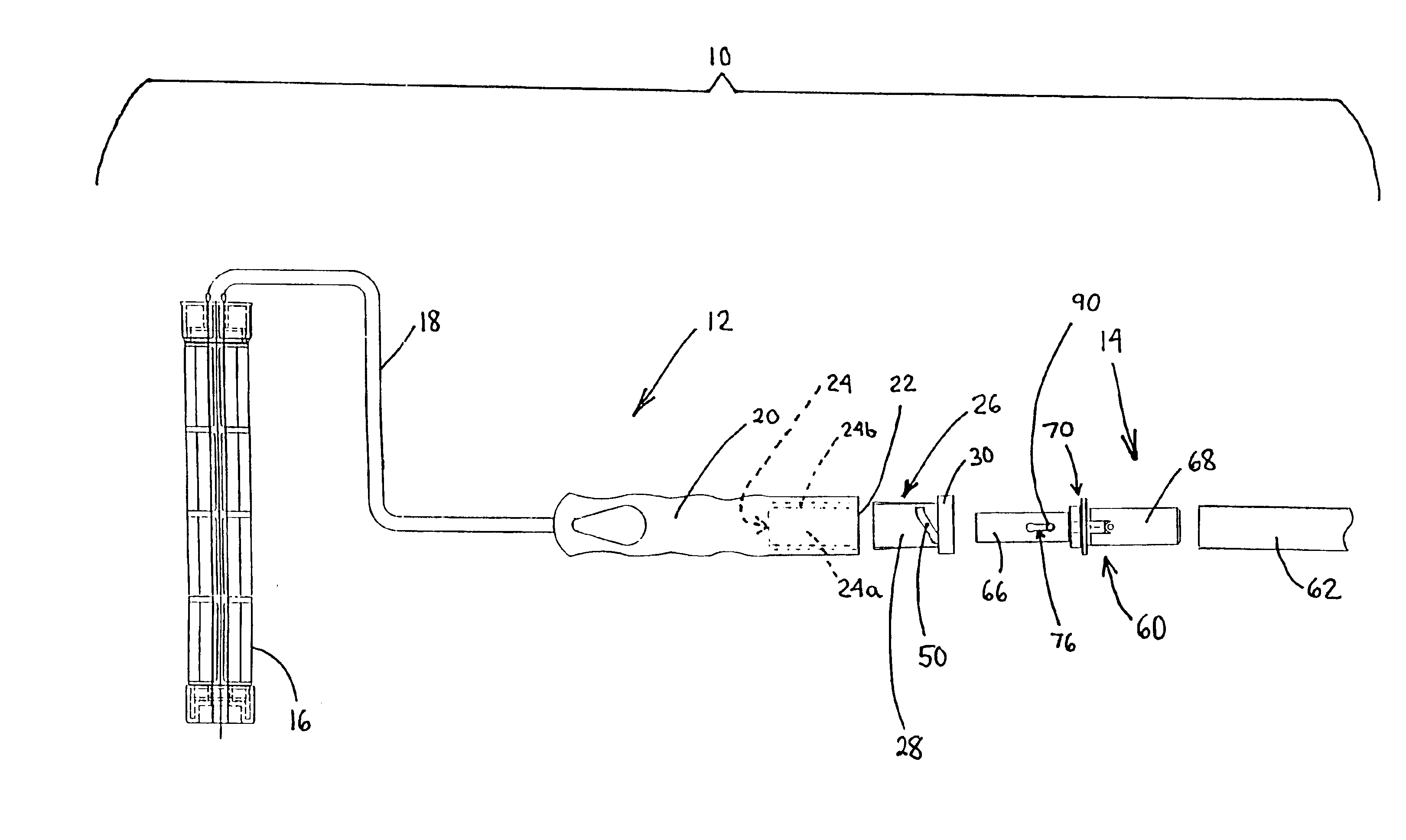 Tool extension assembly with quick release lock mechanism