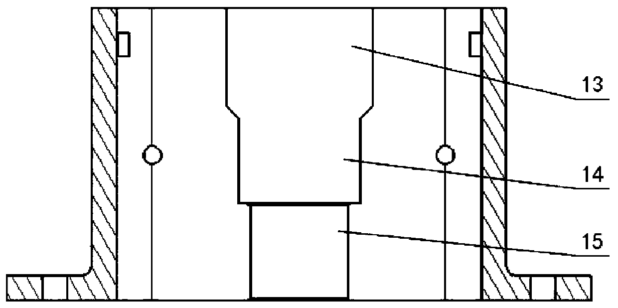 Asymmetric continuous large-deformation extrusion die for magnesium alloy