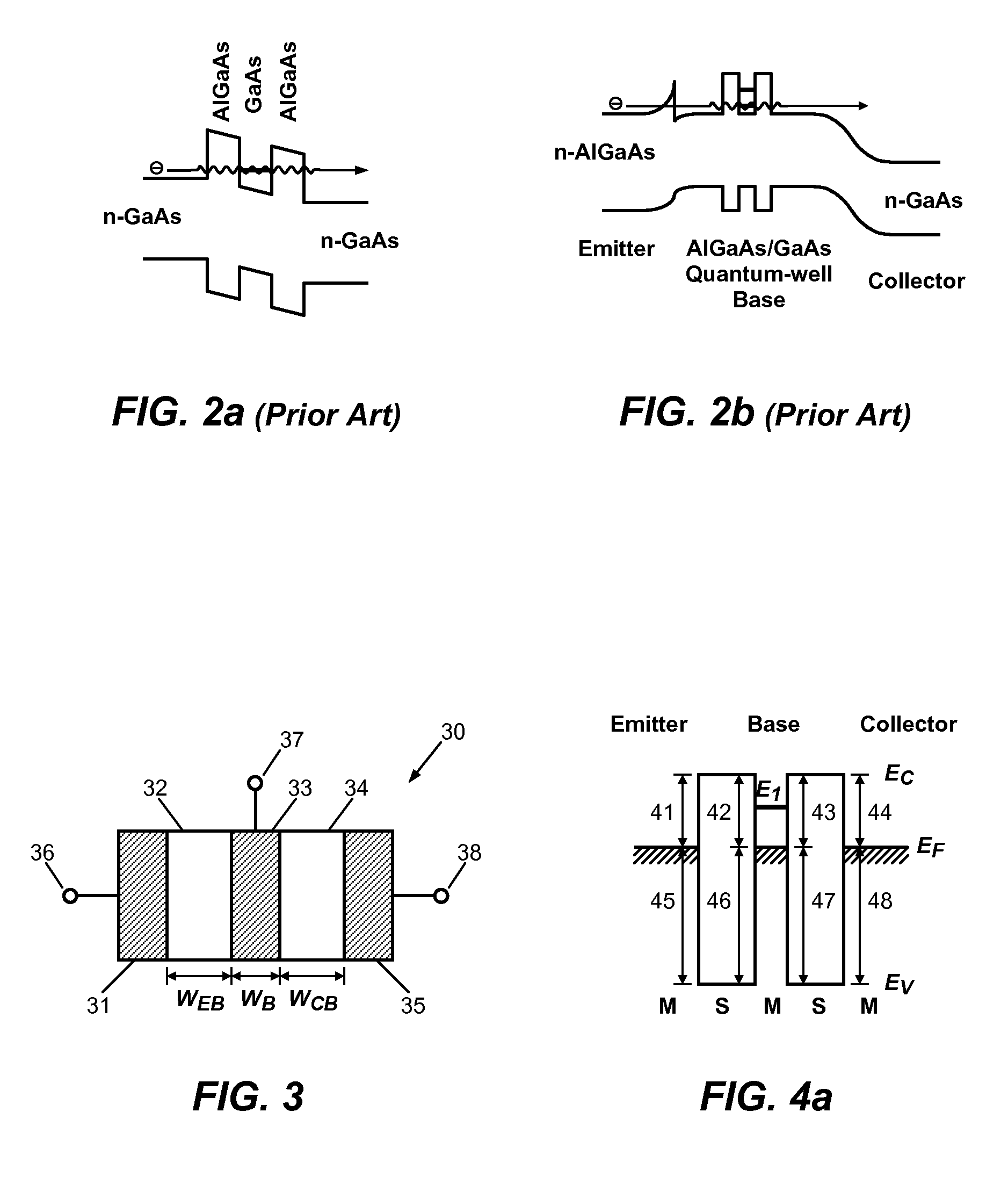 Schottky barrier quantum well resonant tunneling transistor