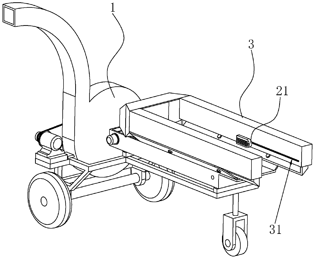 Wheat straw pulverizer and feed processing method