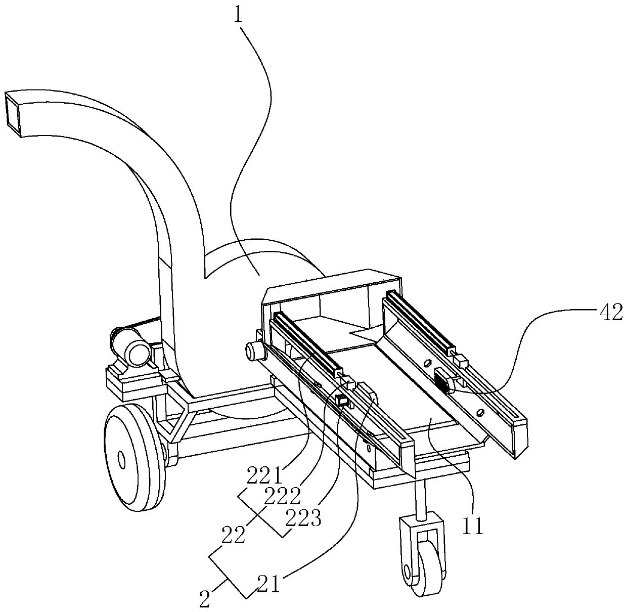 Wheat straw pulverizer and feed processing method