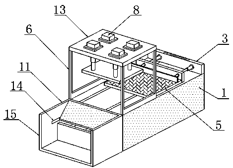 Rapid flat-pressing device for carton production