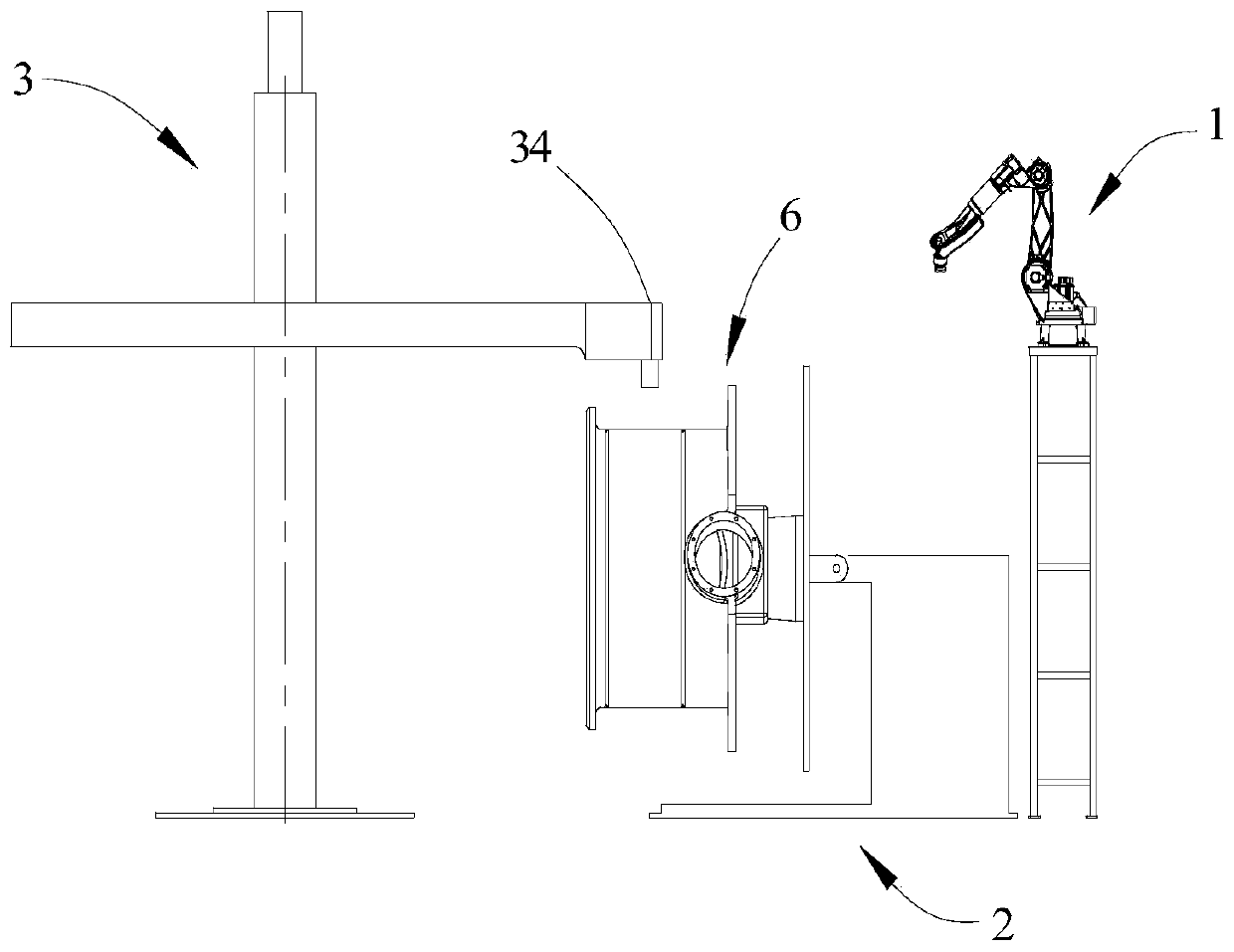 Welding production system for conical crusher