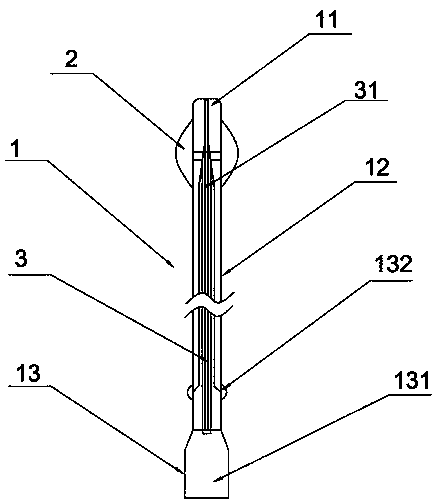 Accurate-positioning aortic valve passing device