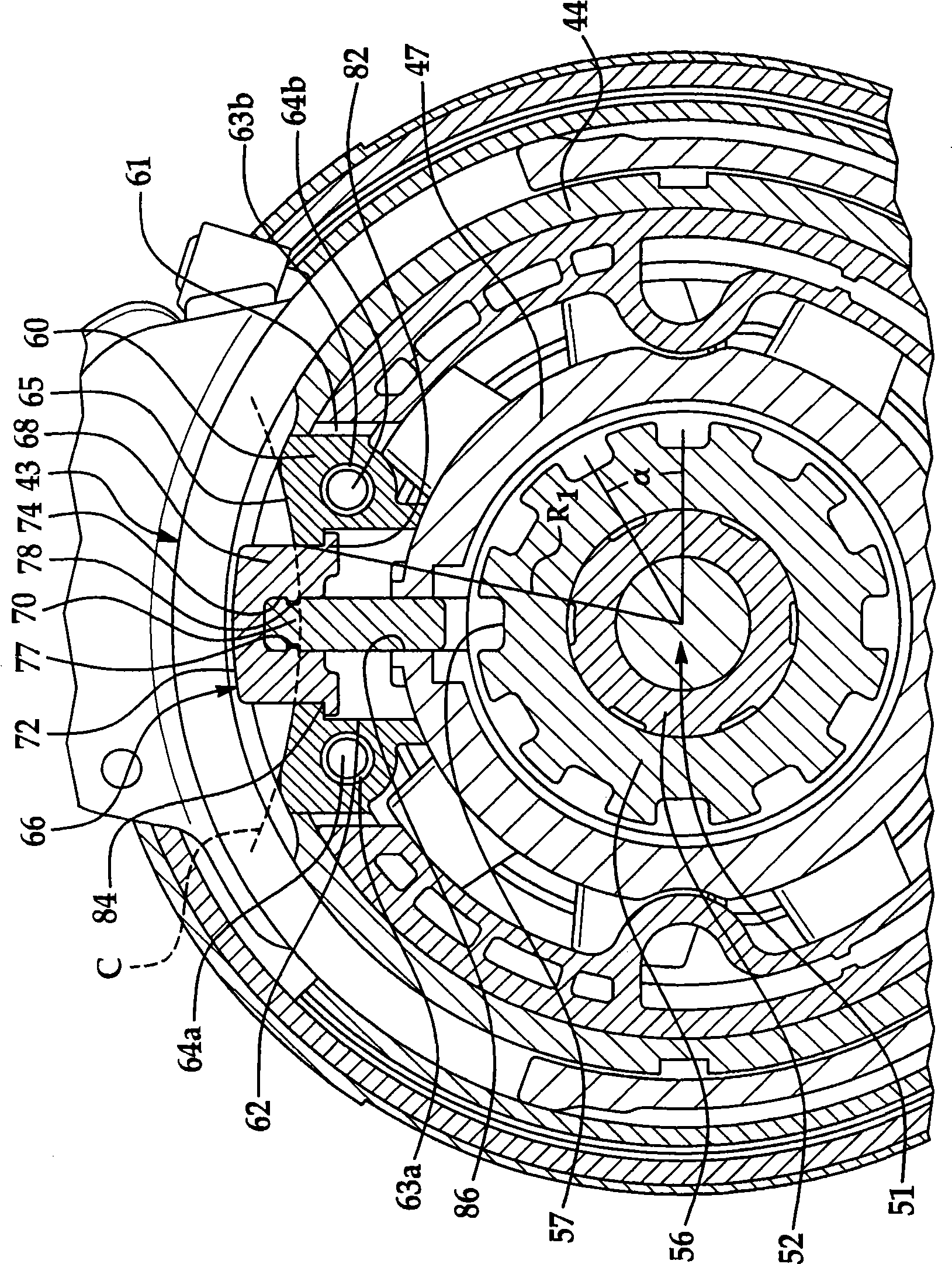 Power tool with spindle lock