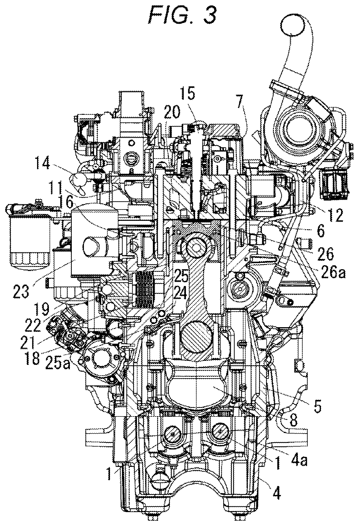 Water cooled engine