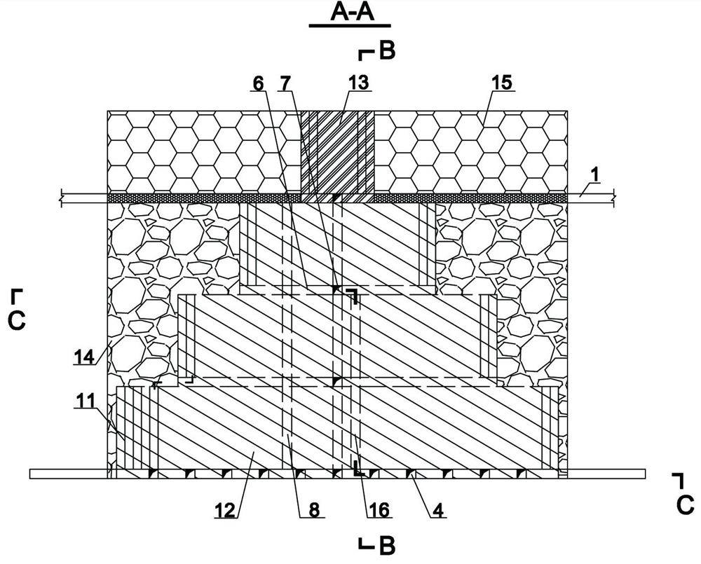 A Segmented Empty Field Method for Structures without Columns and Bottoms