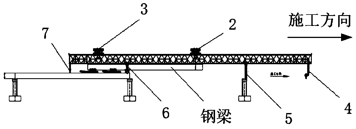 Multi-juxtaposed double cantilever girder-erecting machine and grinder electing and hole penetrating method thereof