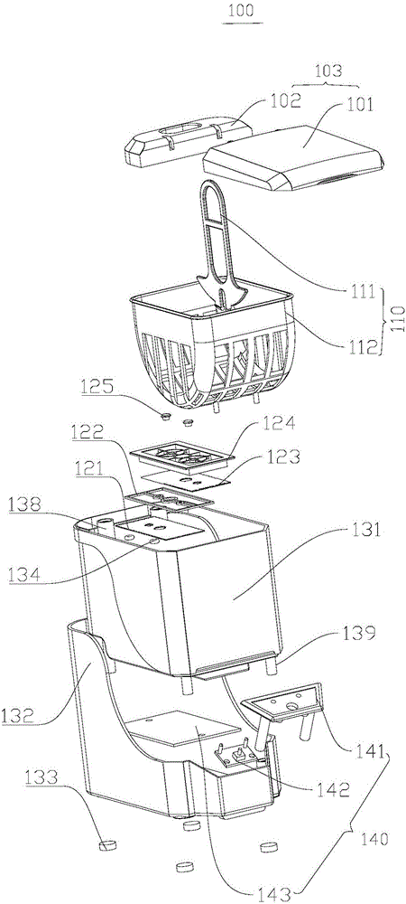 False teeth cleaning machine and false teeth cleaning method