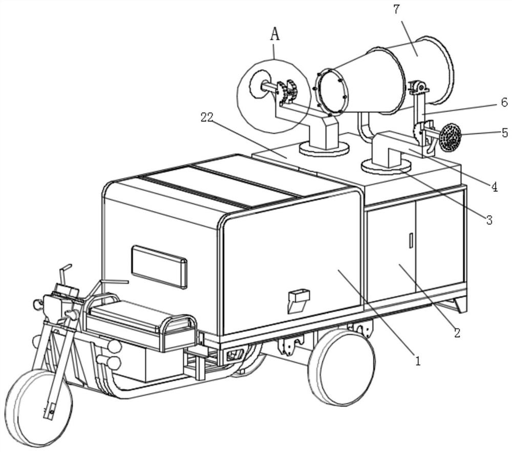 A spraying vehicle capable of spraying nutrient solution alone