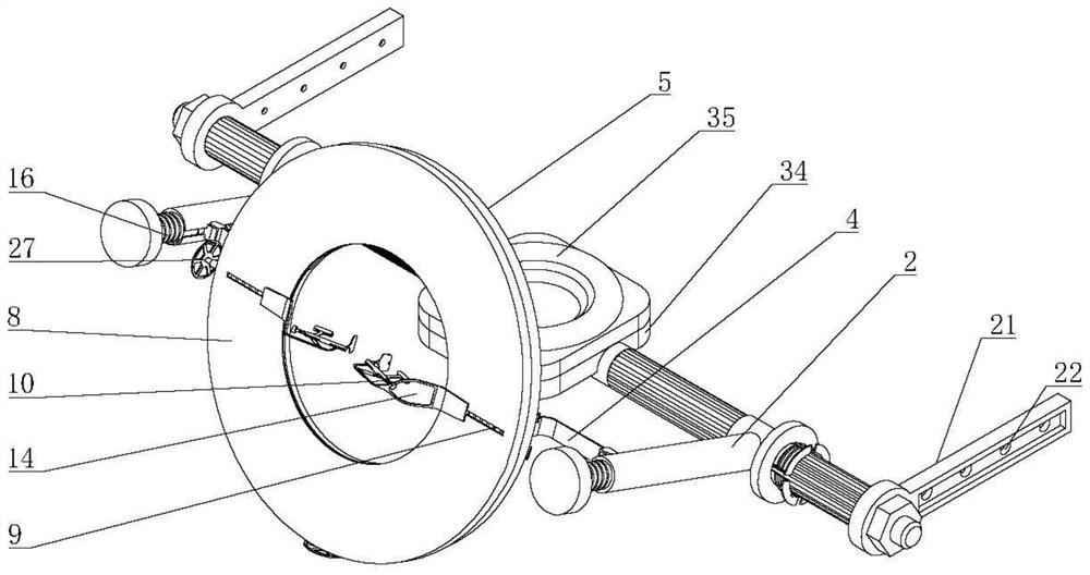 Craniotomy dura mater suspension drilling protection device