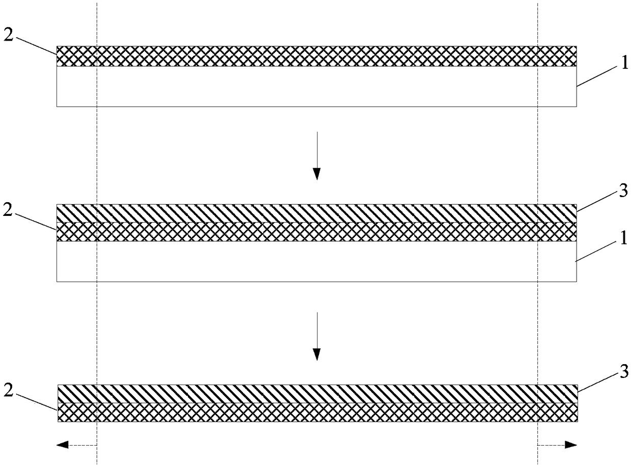 Pre-stretching base and manufacture method thereof and electron device and manufacture method thereof