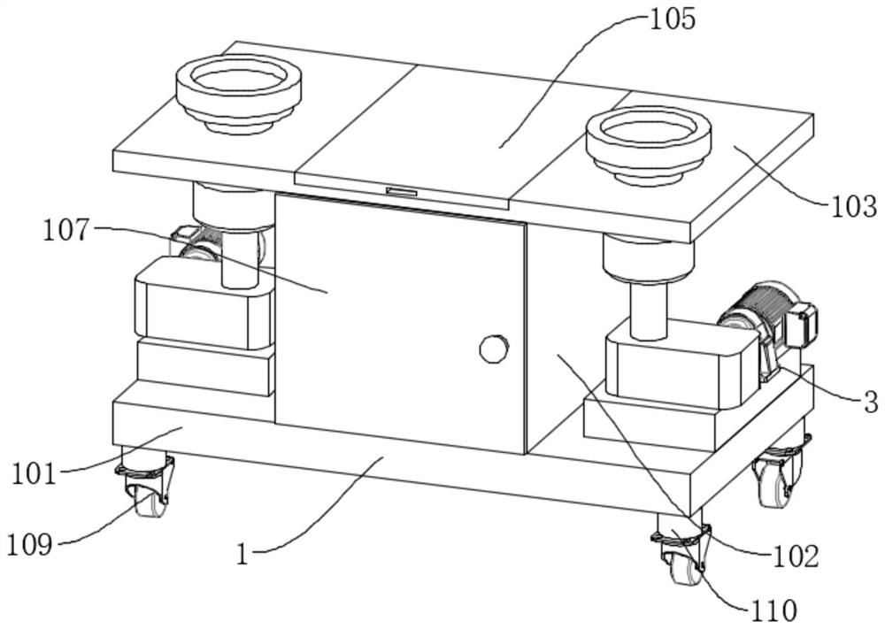 Double-station optical fiber marking device for manufacturing laser devices