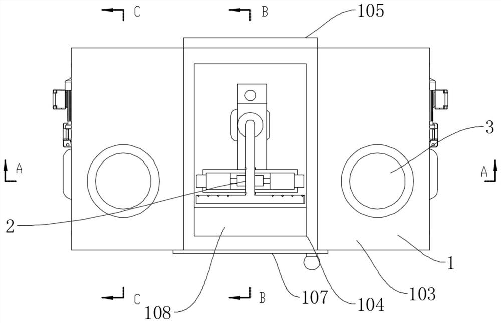 Double-station optical fiber marking device for manufacturing laser devices