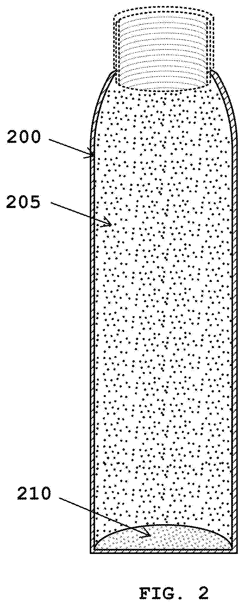 Metal bottle interior processed  to stop nickel leaching and taste altering effects