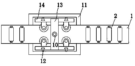 Anti-corrosion heat dissipation type guide rail straightening device and machining method thereof