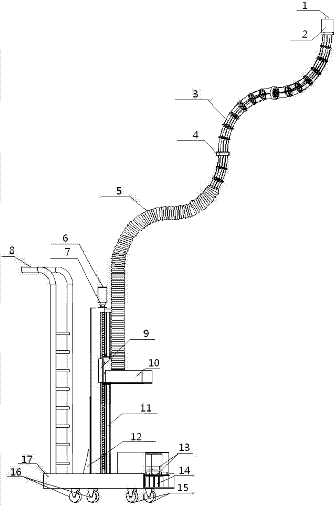 Plane fuel tank inspecting robot based on connector structure and control method thereof