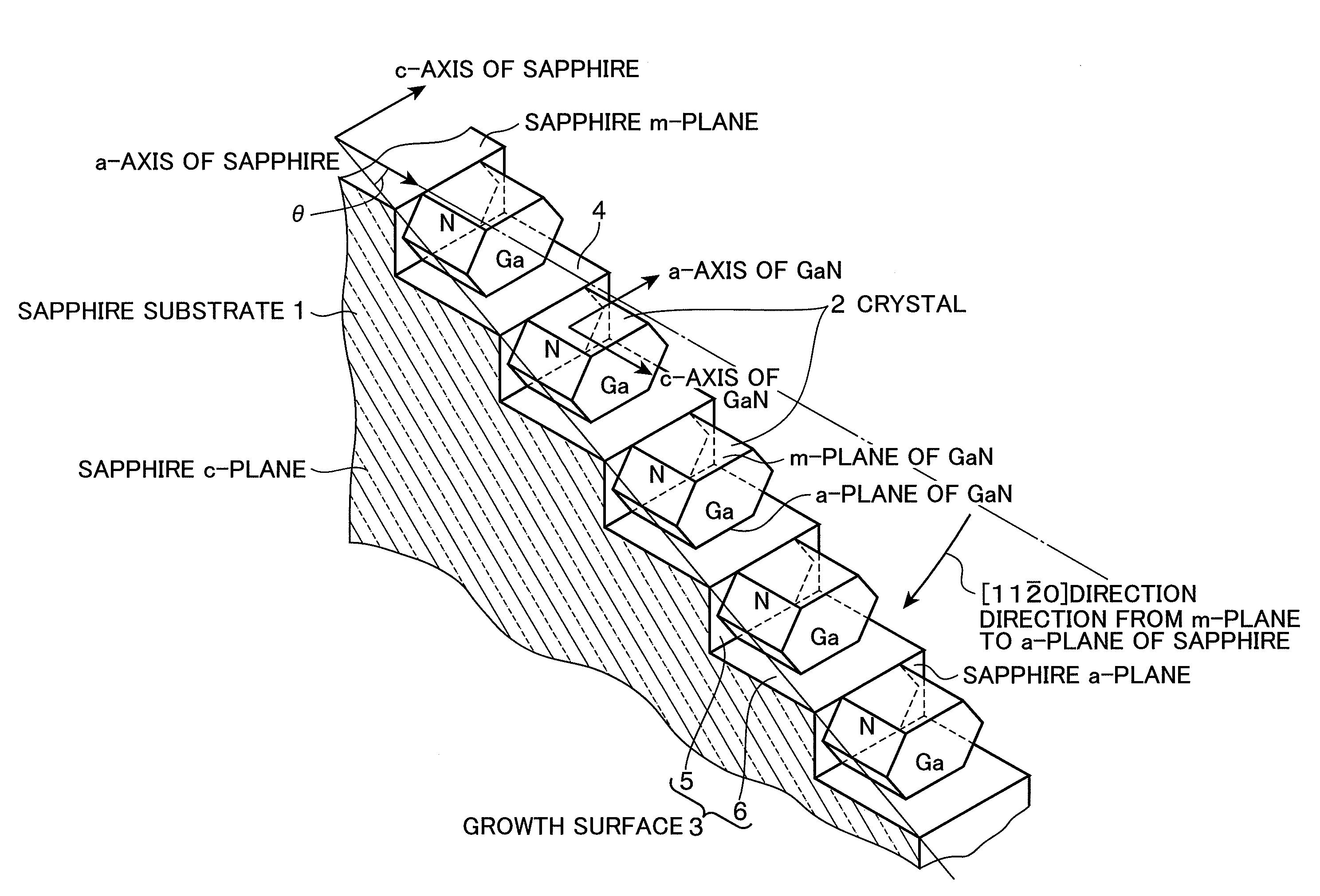 Sapphire substrate, nitride semiconductor luminescent element using the sapphire substrate, and method for manufacturing the nitride semiconductor luminescent element